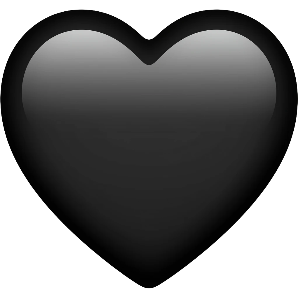 black heart emoji