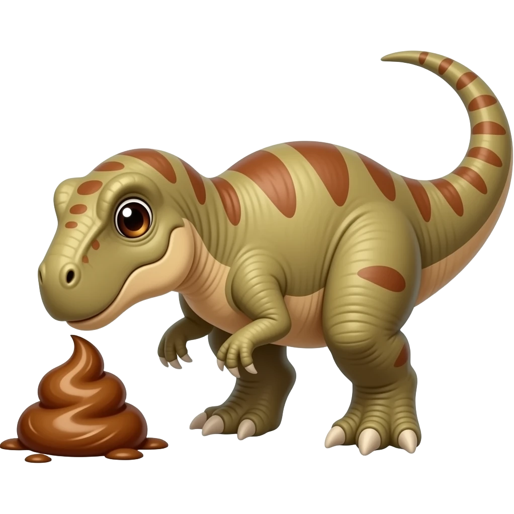 dino pooping emoji