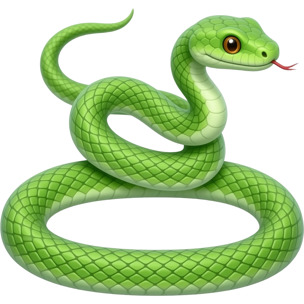 green snake emoji