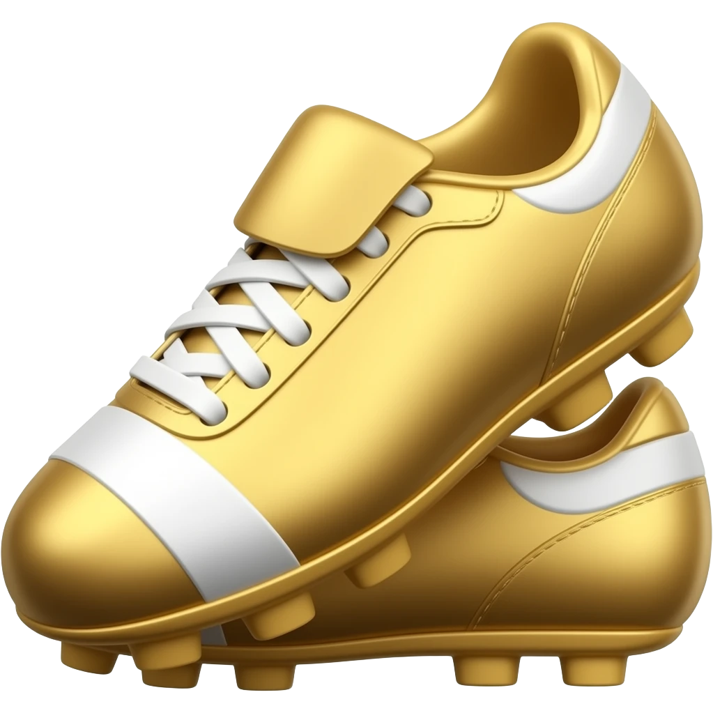 golden football shoes emoji