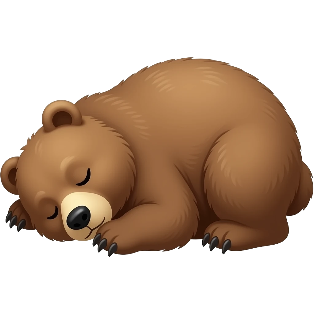 bear sleeping emoji