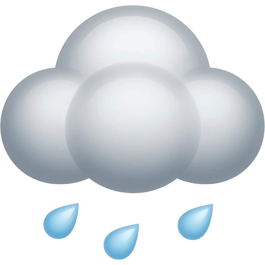 rain cloud emoji