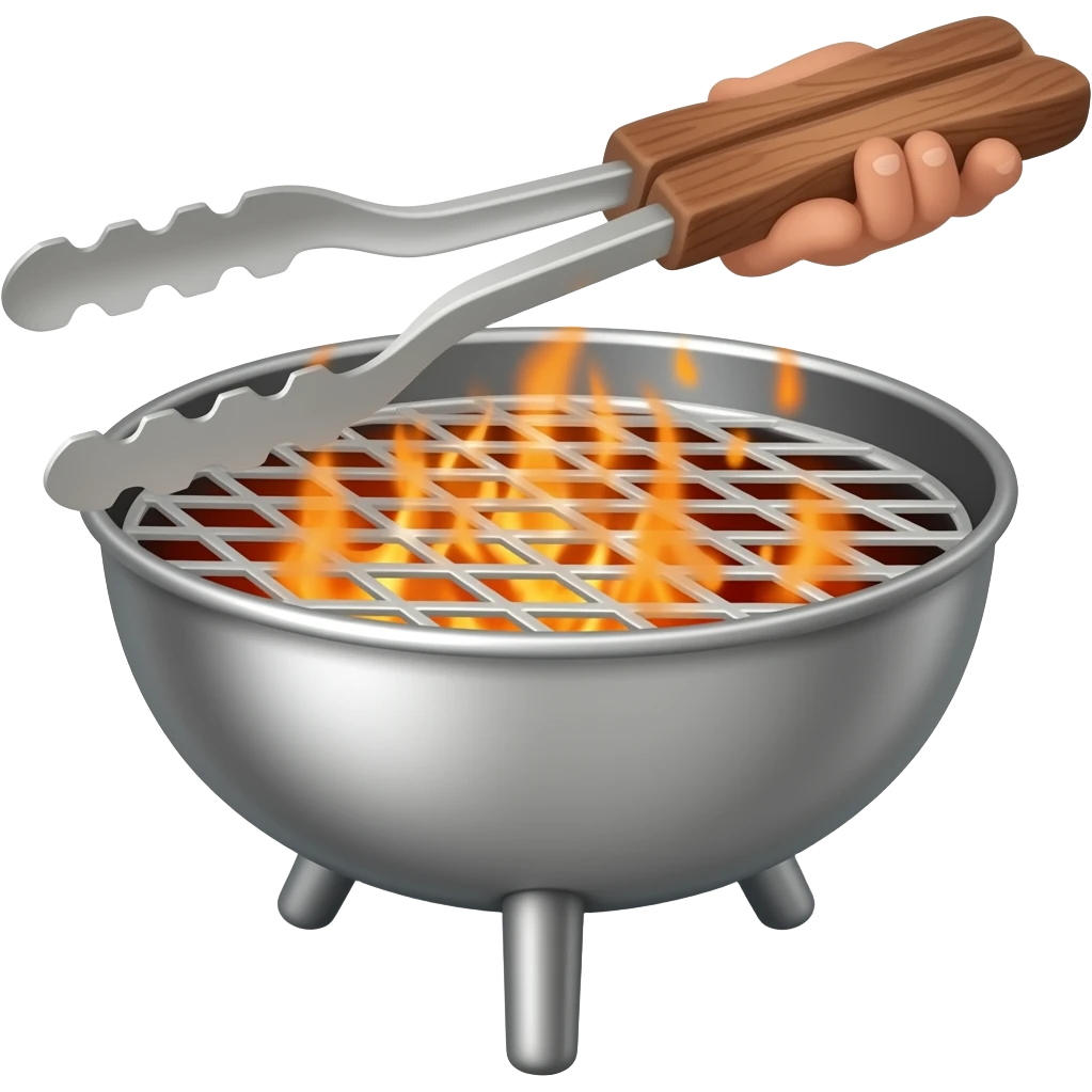 a bbq tong emoji