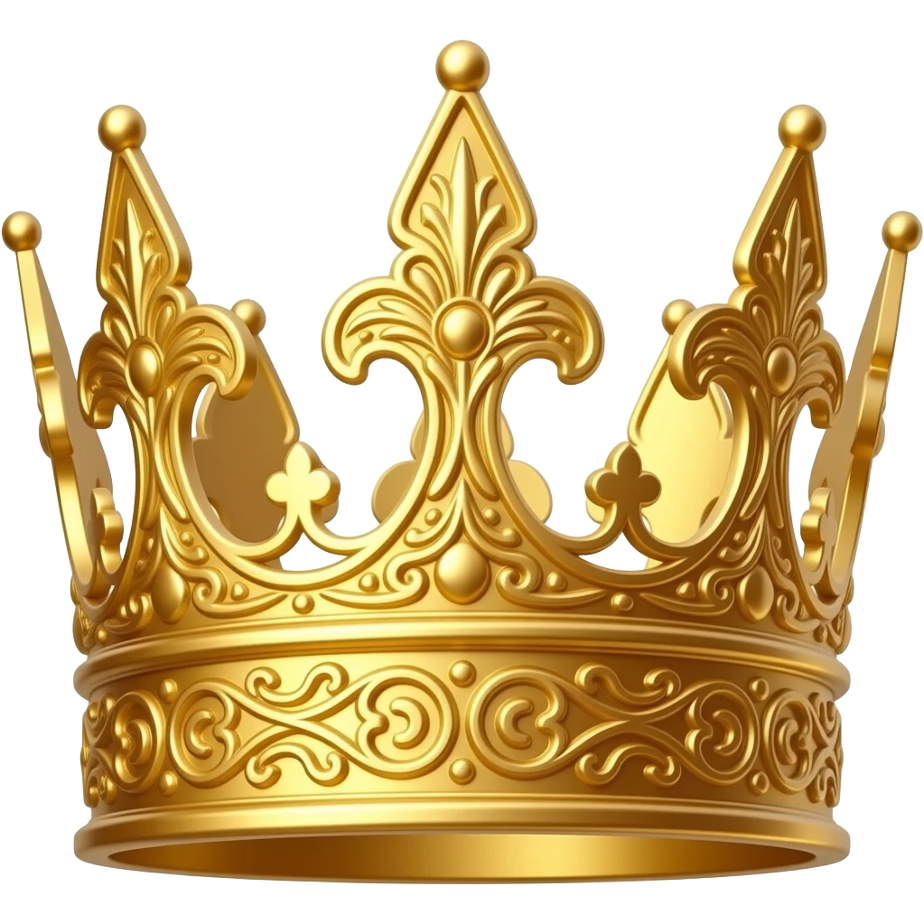 an angled crown emoji