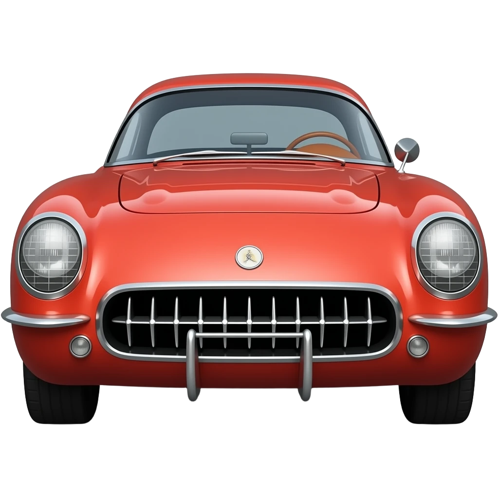corvette c1, hyper real, highly detailed emoji