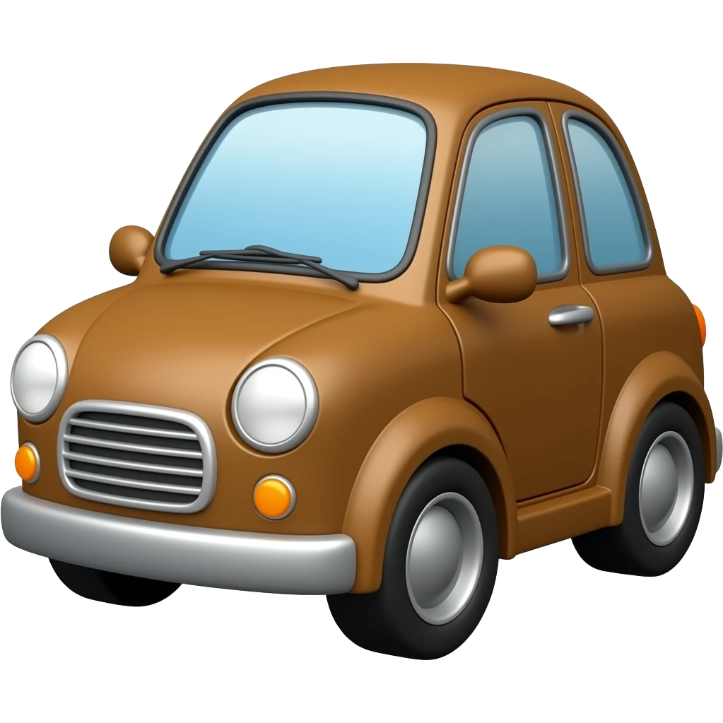 toy brown car emoji