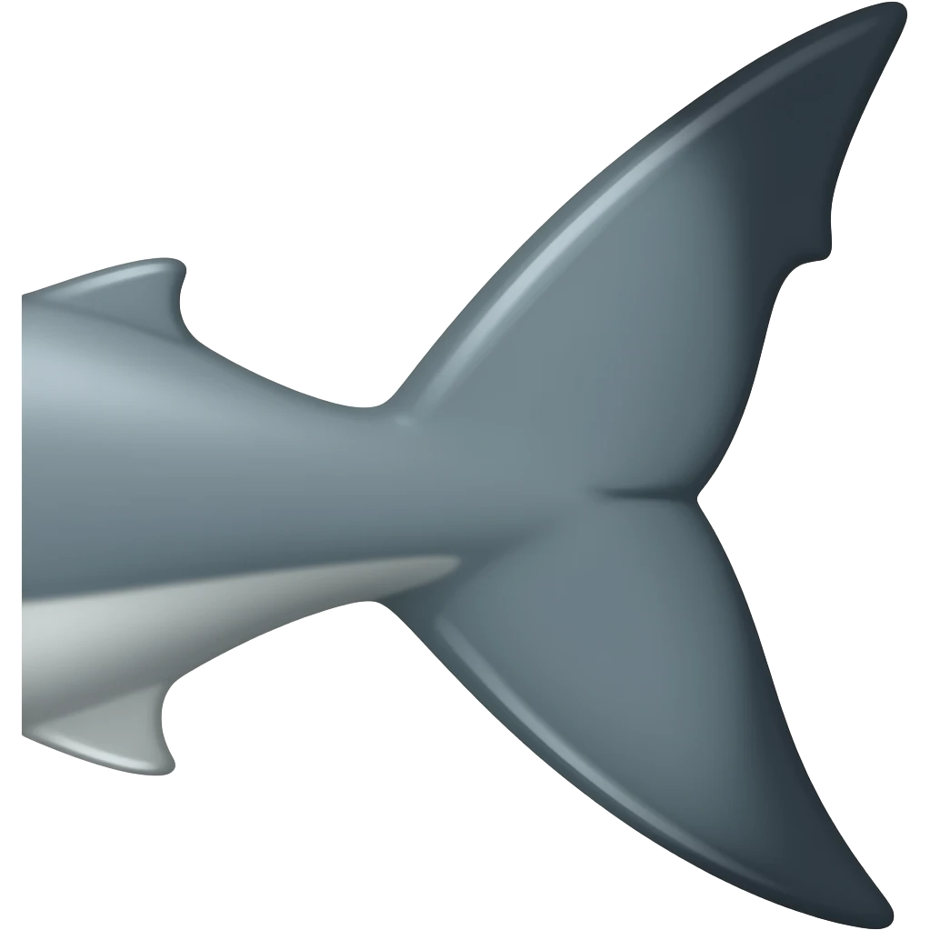 Shark tail emoji