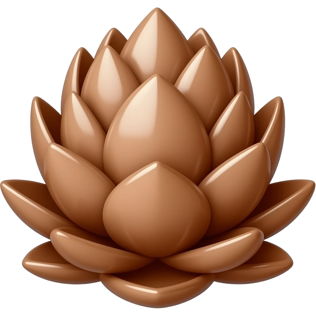 Chocolate lotus emoji