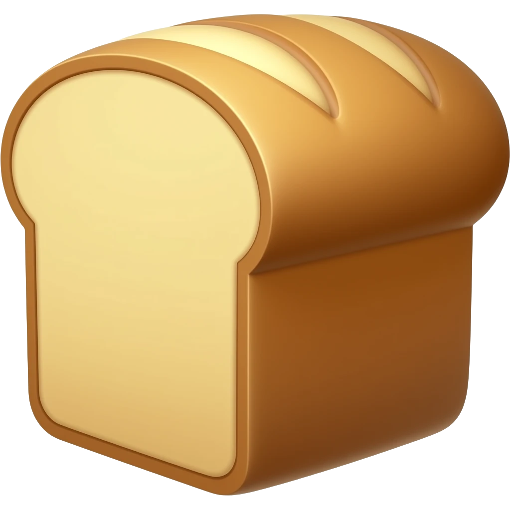 Red bread emoji