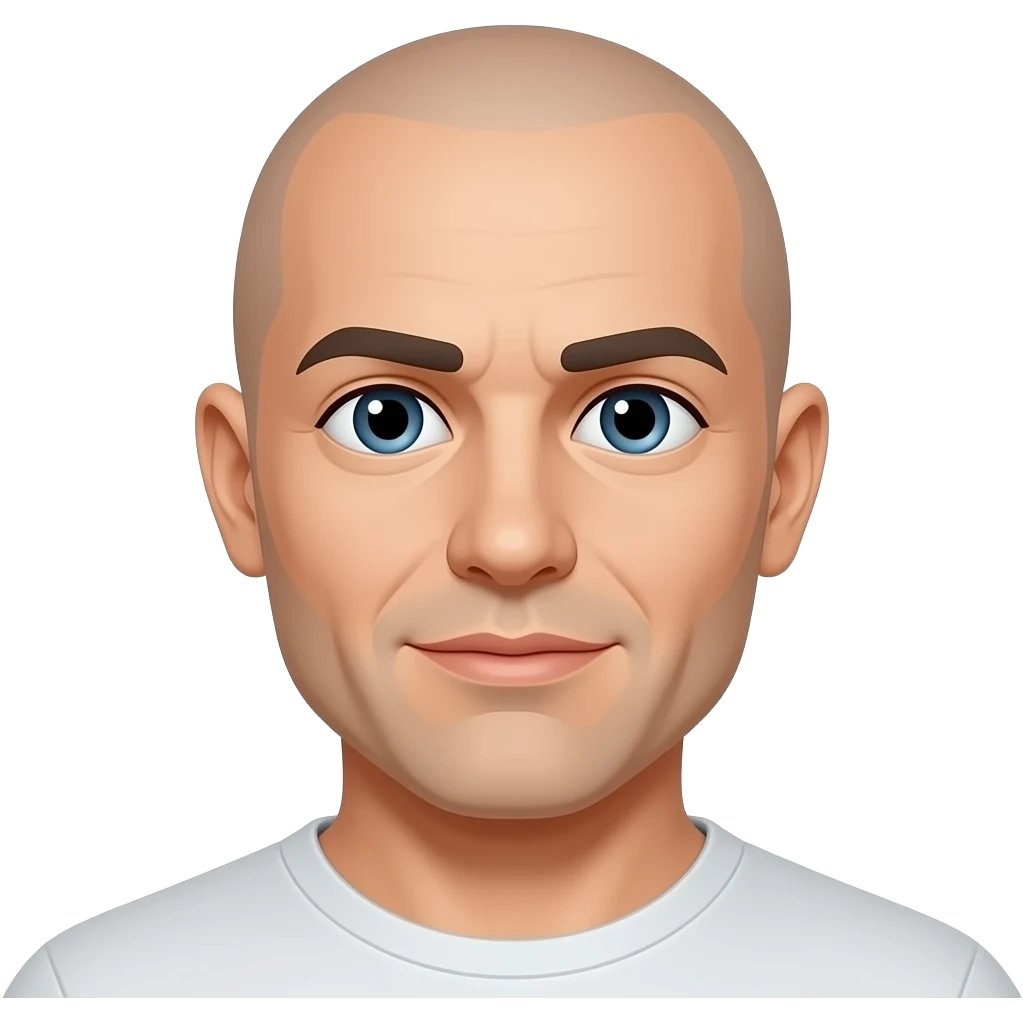 Bald man emoji