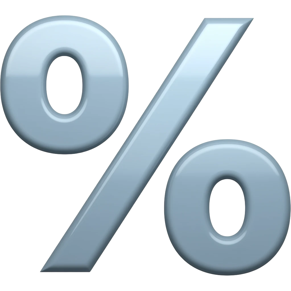 1 % emoji