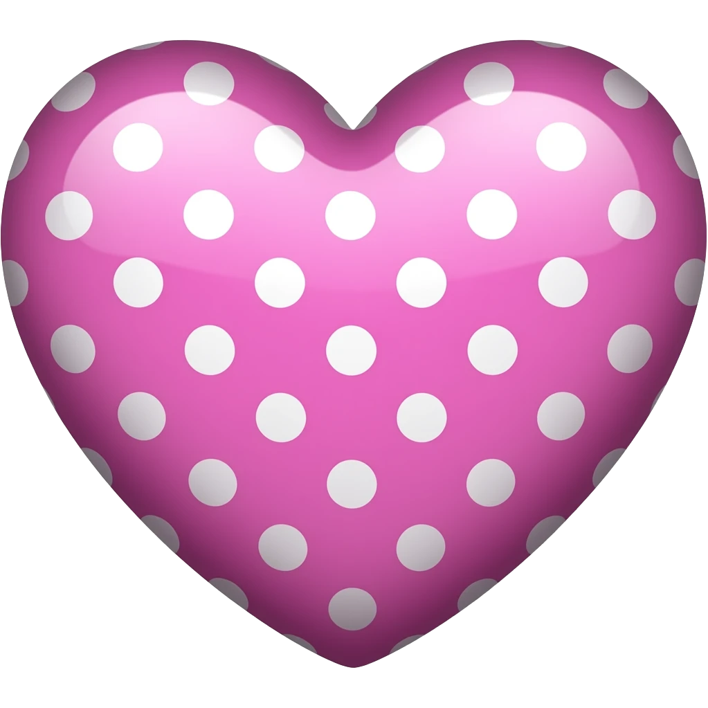 colourful polkadot heart emoji
