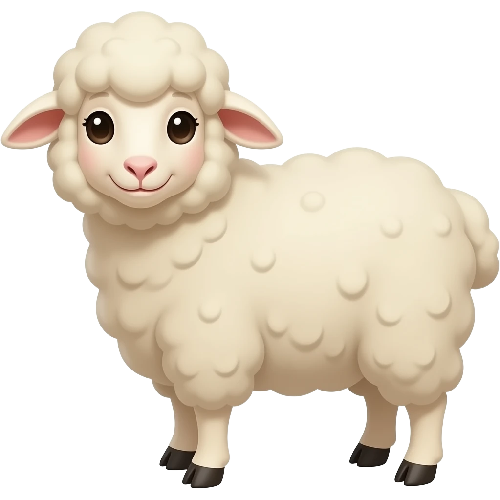 a cute sheep emoji