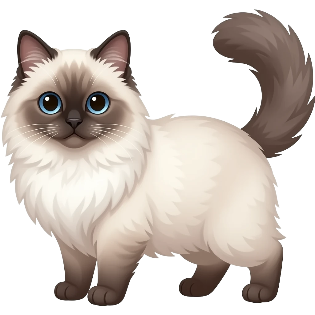 Ragdoll cat emoji
