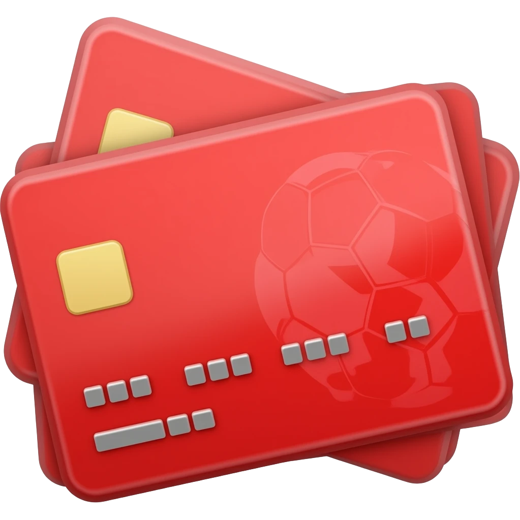 tarjeta roja soccer emoji