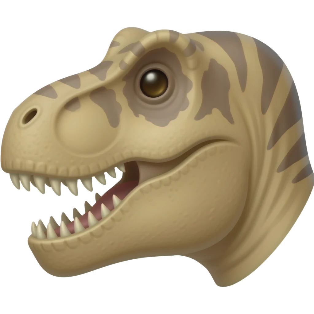 Side Facing T-Rex Head emoji