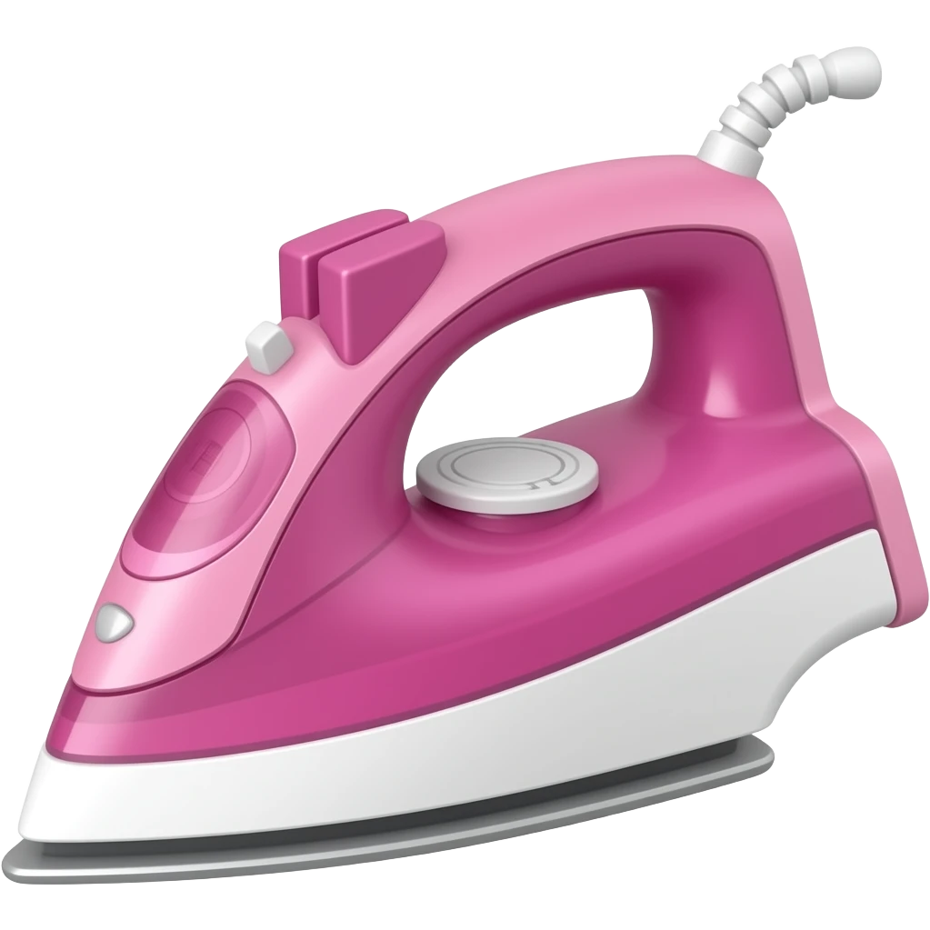 pink laundry iron emoji