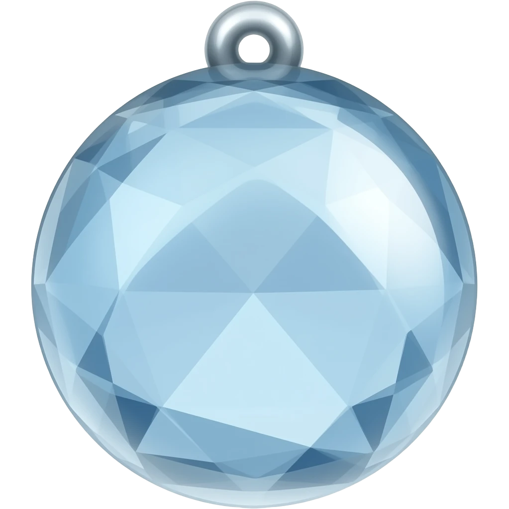 pendule en cristal emoji