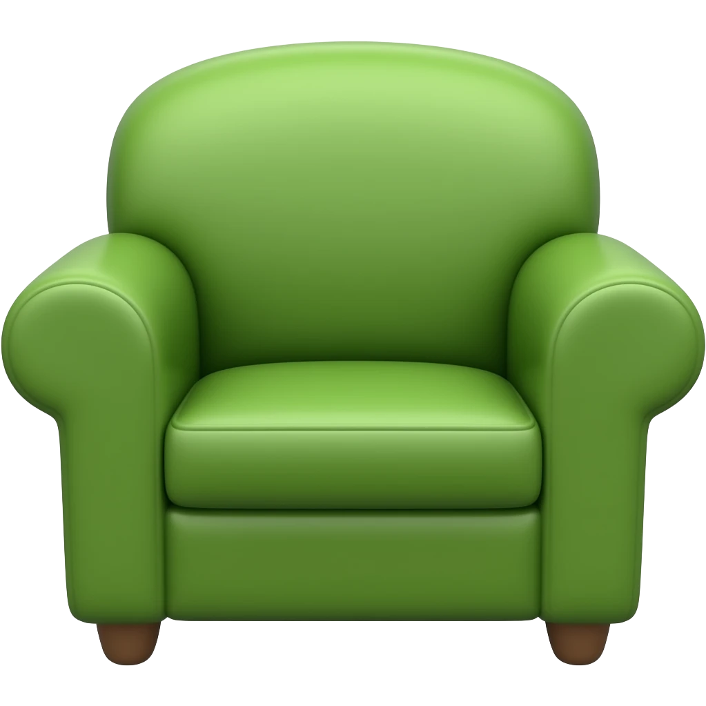 a green armchair emoji