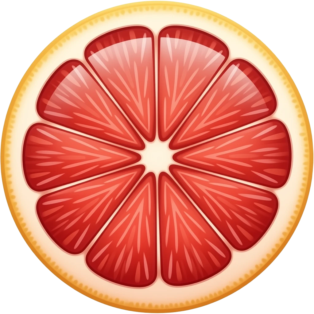 Red Grapefruit fruit emoji