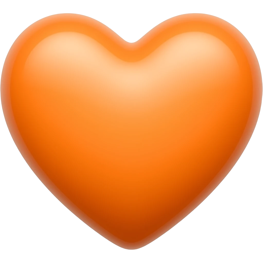 Сердце цвета плюки emoji