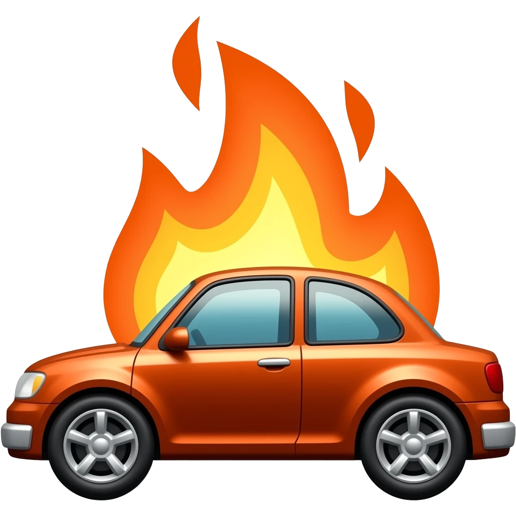 Fire cars emoji