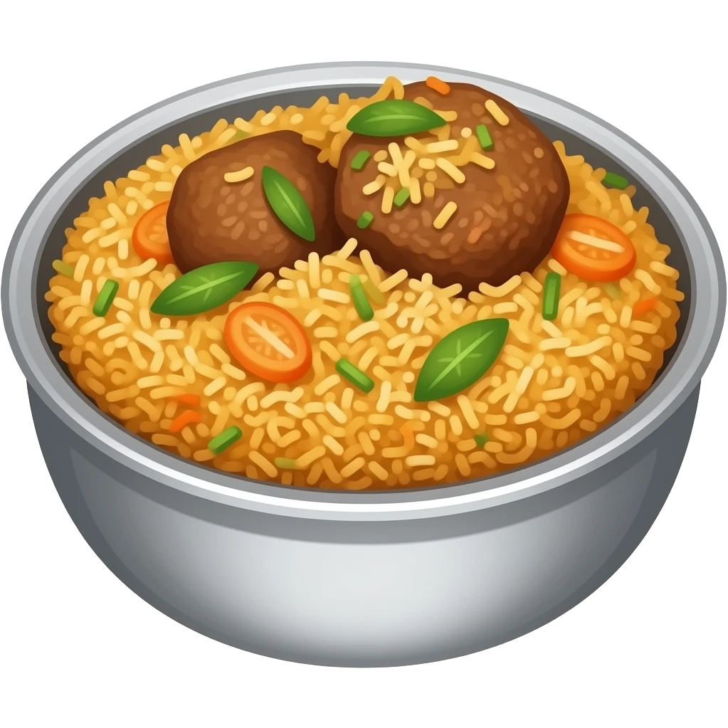 Mutton biryani emoji