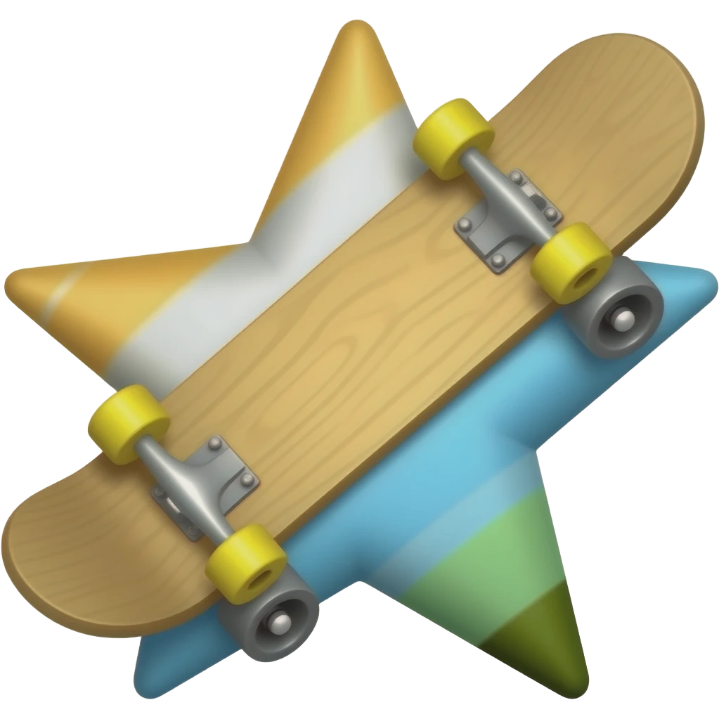 star shape skateboard emoji