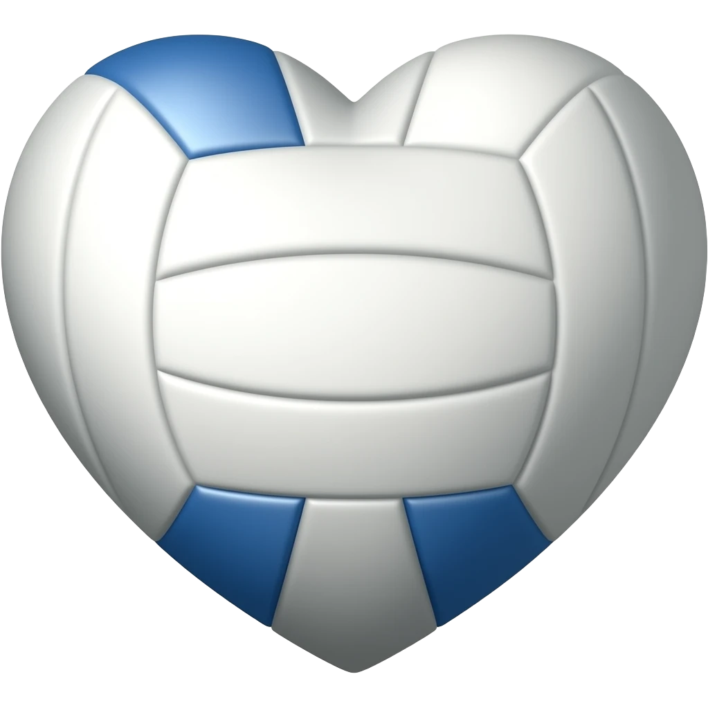 Heart volleyball emoji