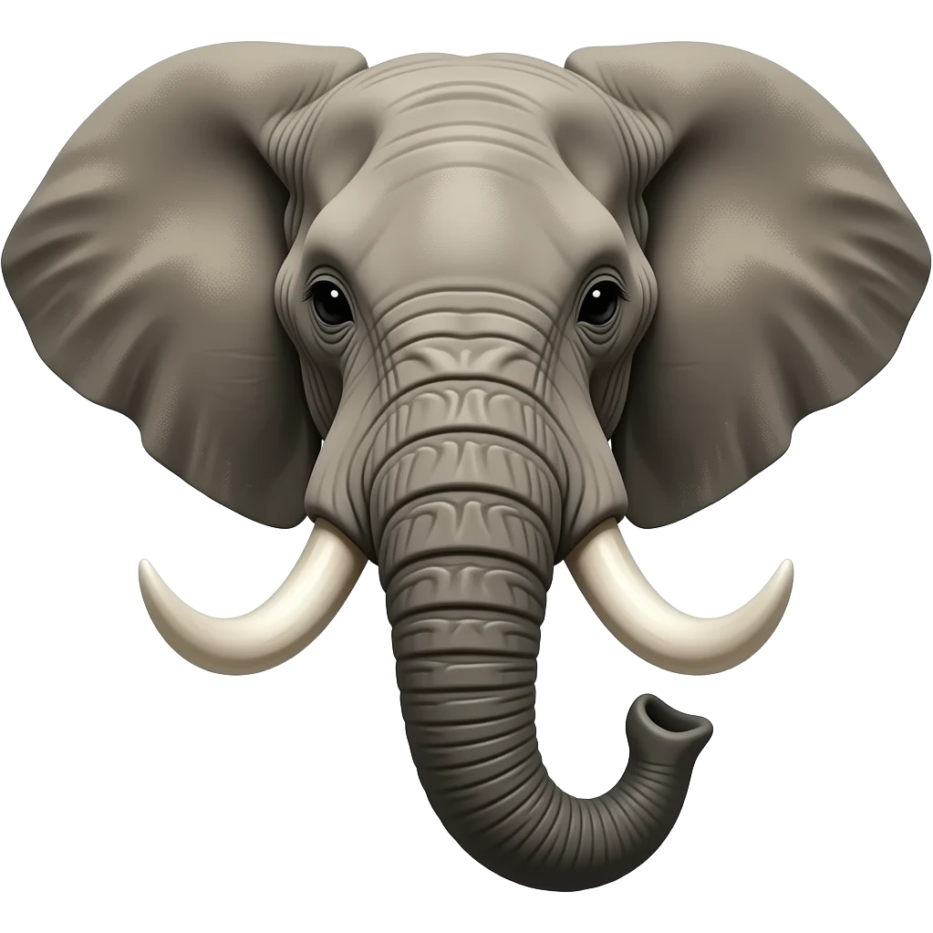 Elephant head emoji