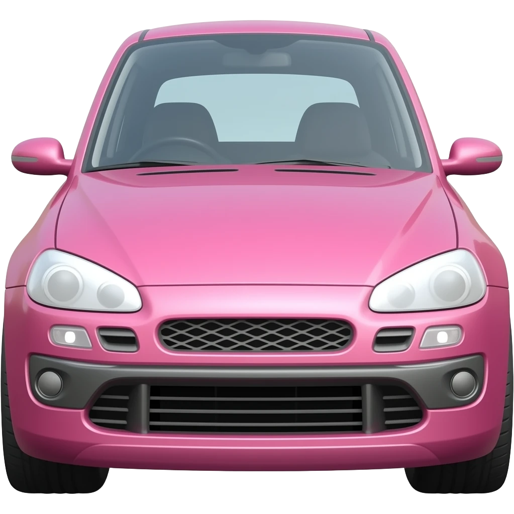 Pink car emoji