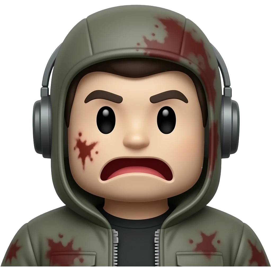 Roblox character Roblox doomsday style on RobloxPocoyo doomsday saying do you are have stupid? emoji