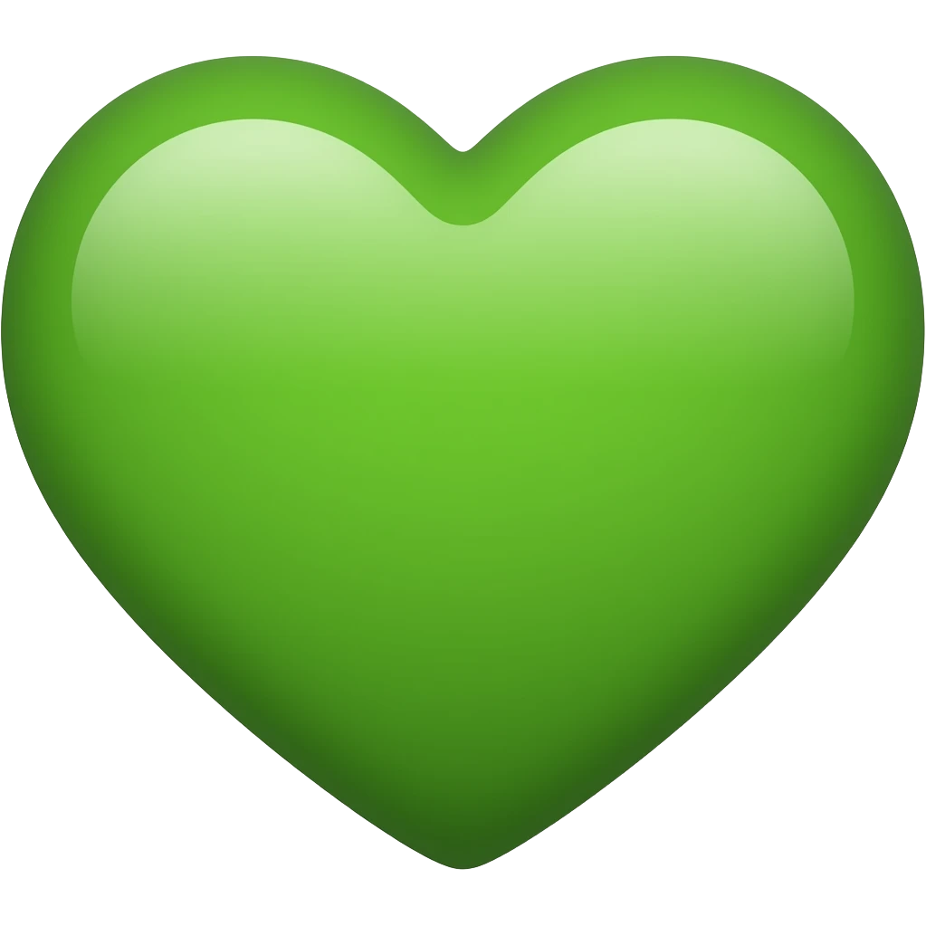 green hearts emoji