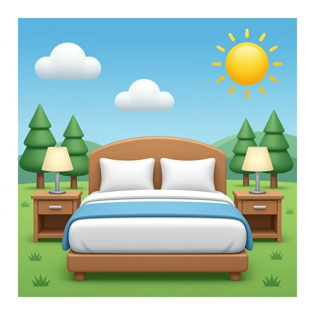 hotel bedroom emoji