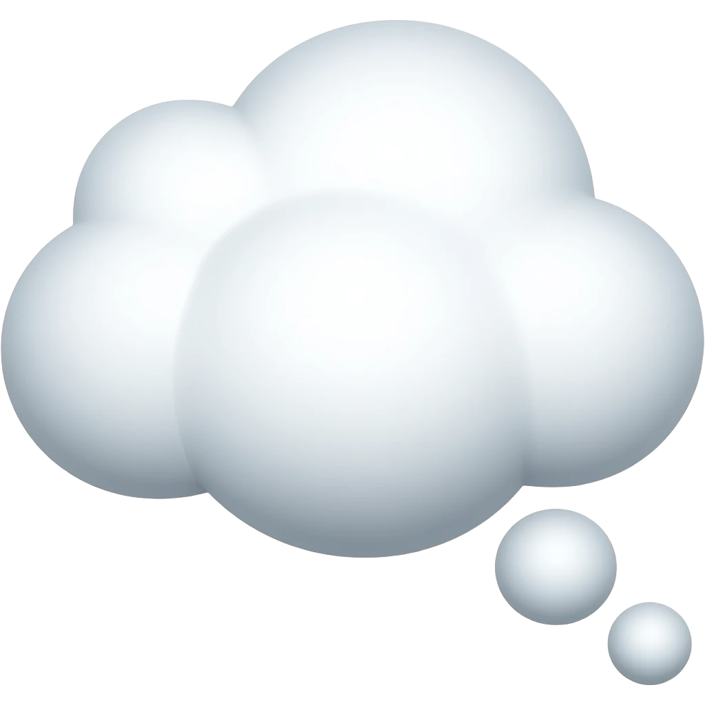 thinking cloud emoji