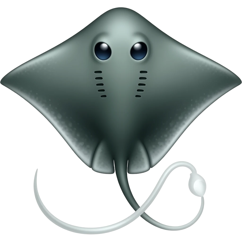 Dark Green stingray emoji