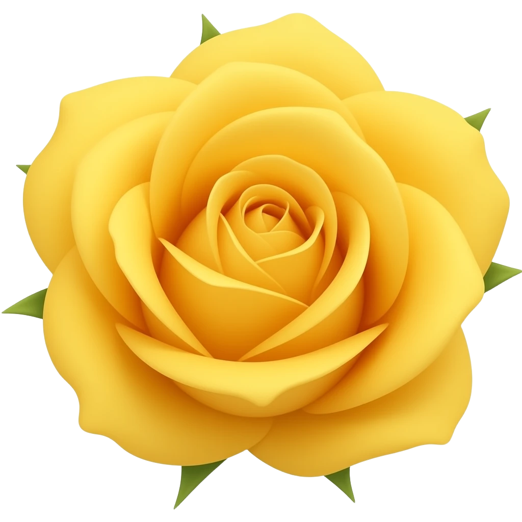 Yellow rose emoji