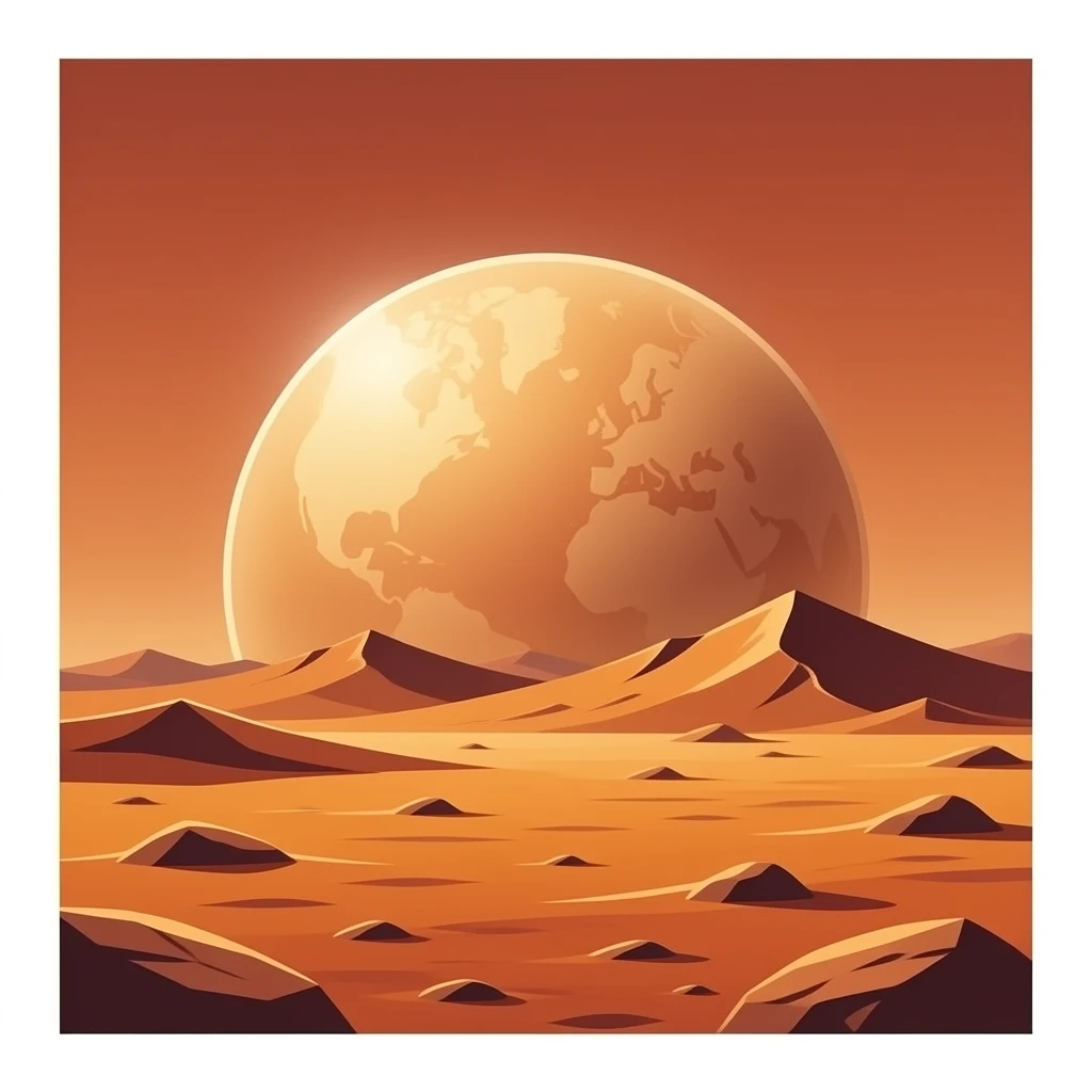 Mars planet emoji
