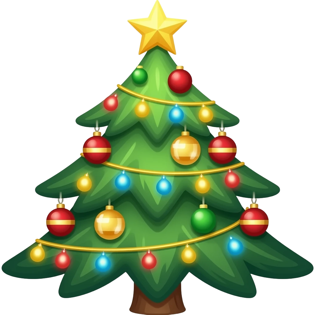 Christmas Tree Patterned Items emoji