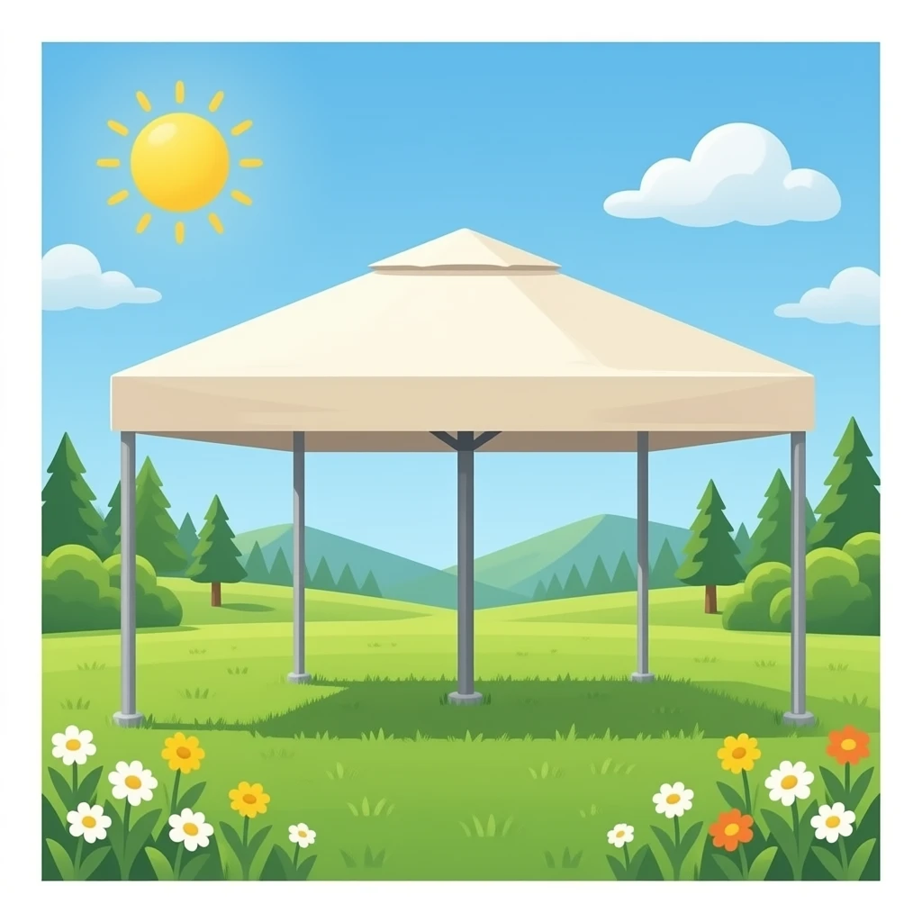 a canopy shelter emoji