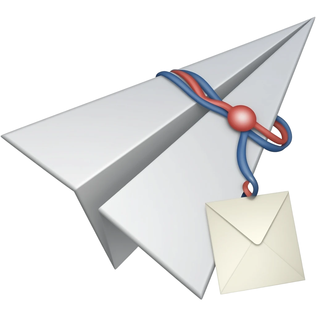 paper plane send message emoji