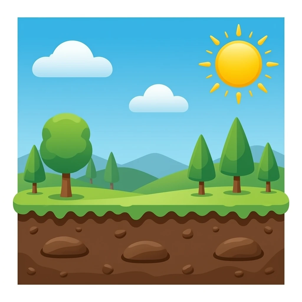 a black soil emoji