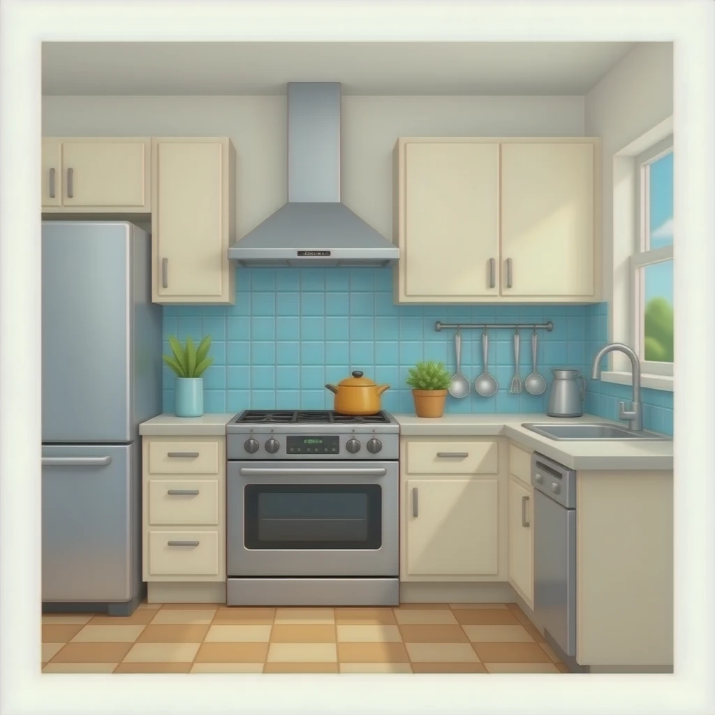 isometric kitchen emoji
