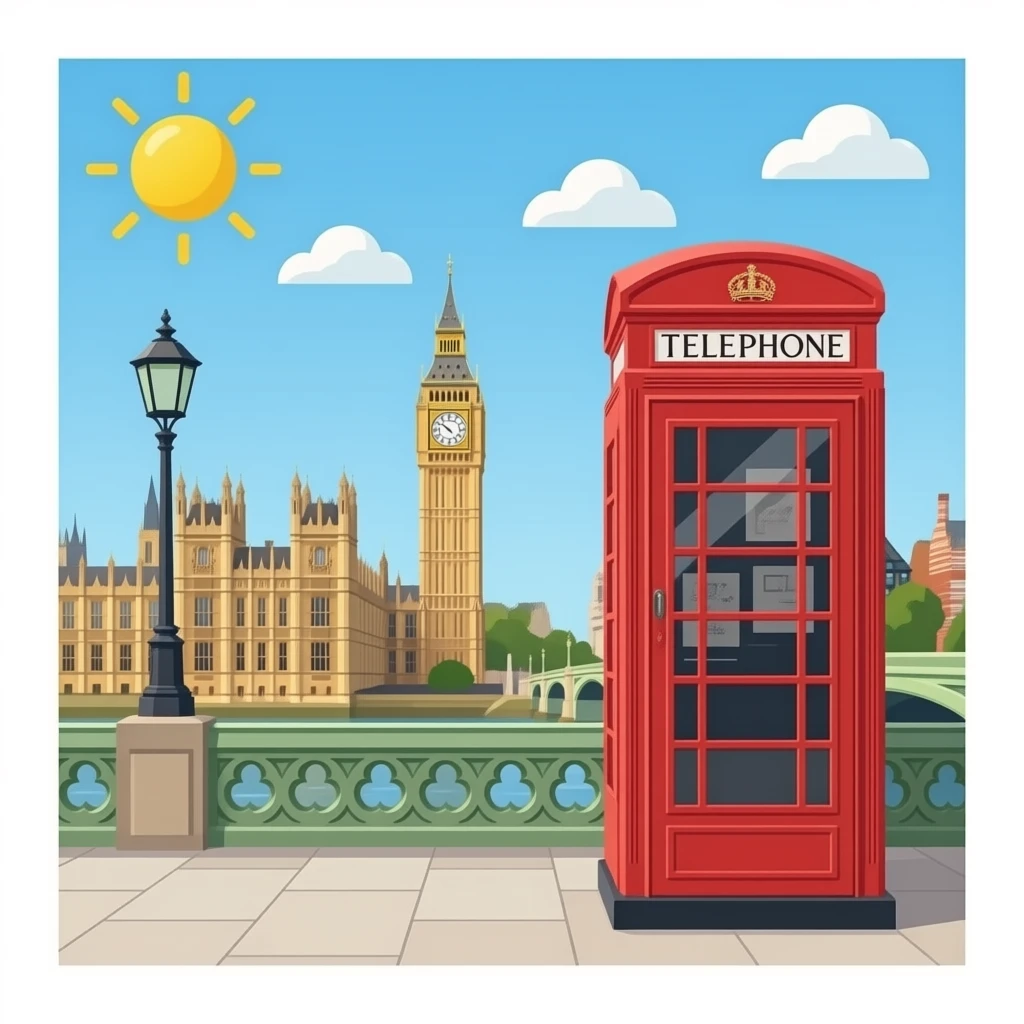london telephone booth emoji