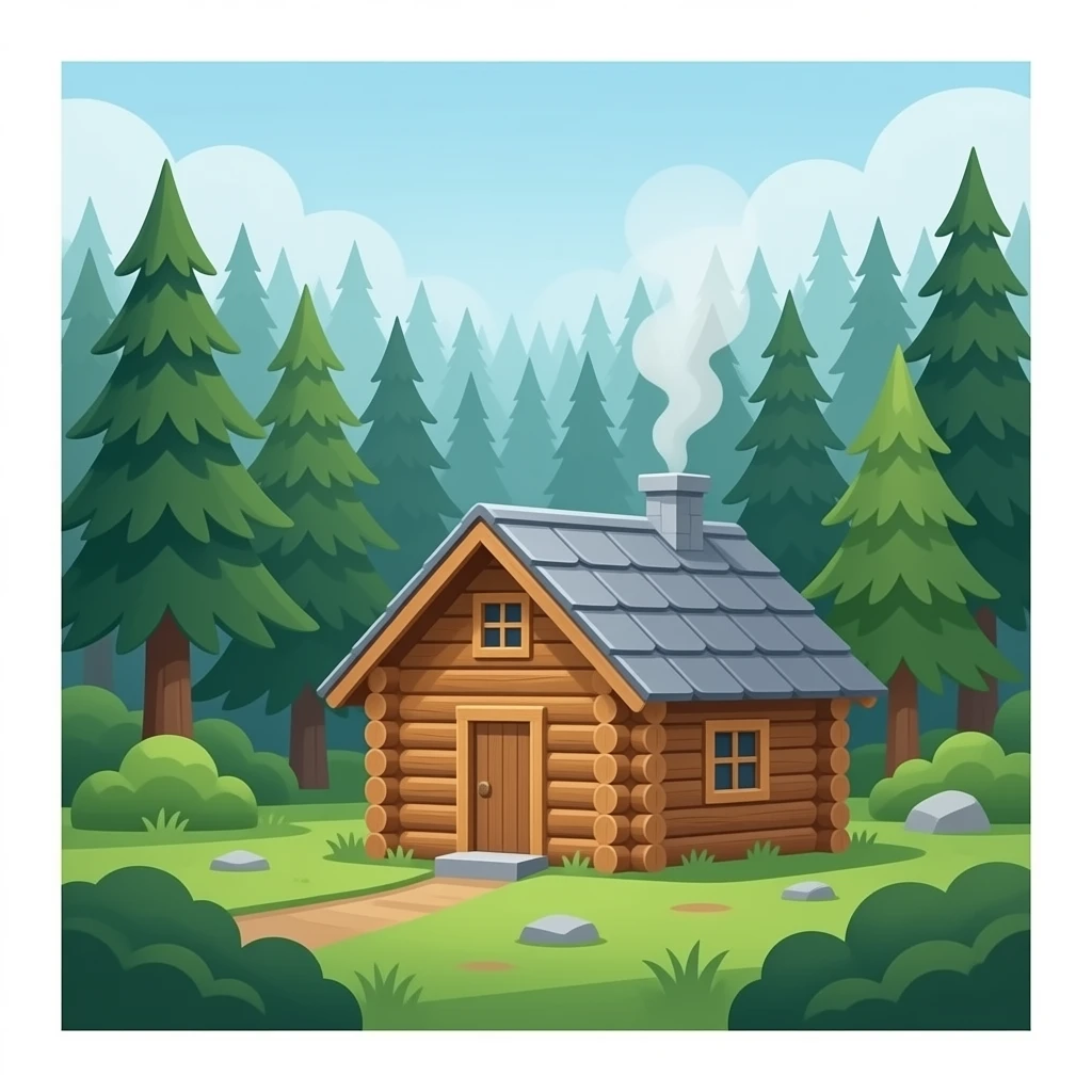 hut forest emoji