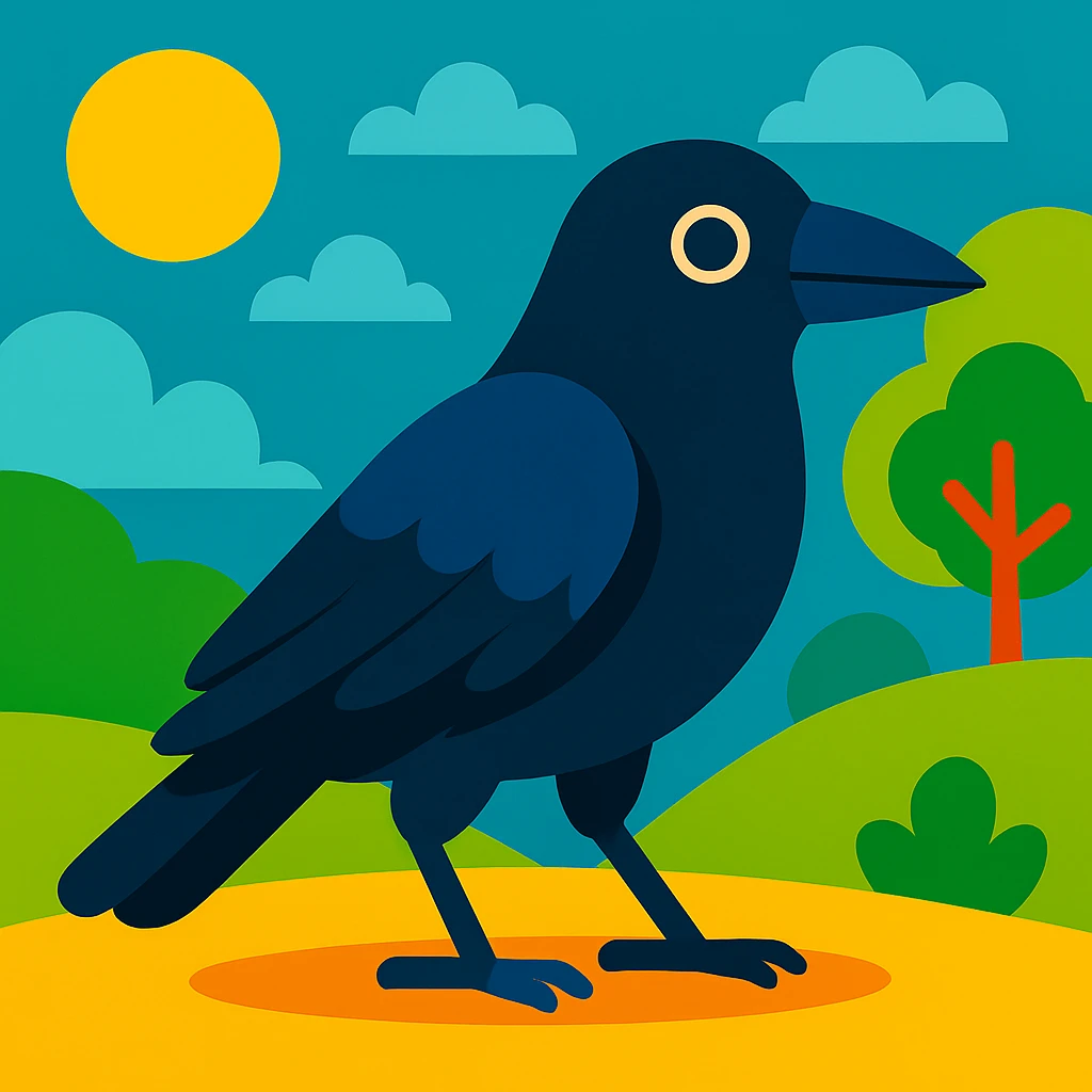 Crow emoji