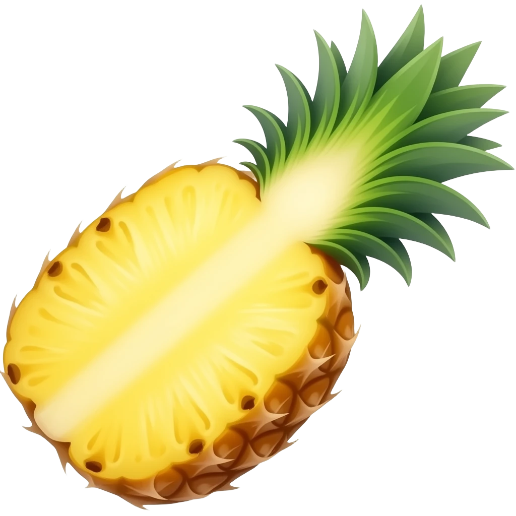 pineapple half emoji