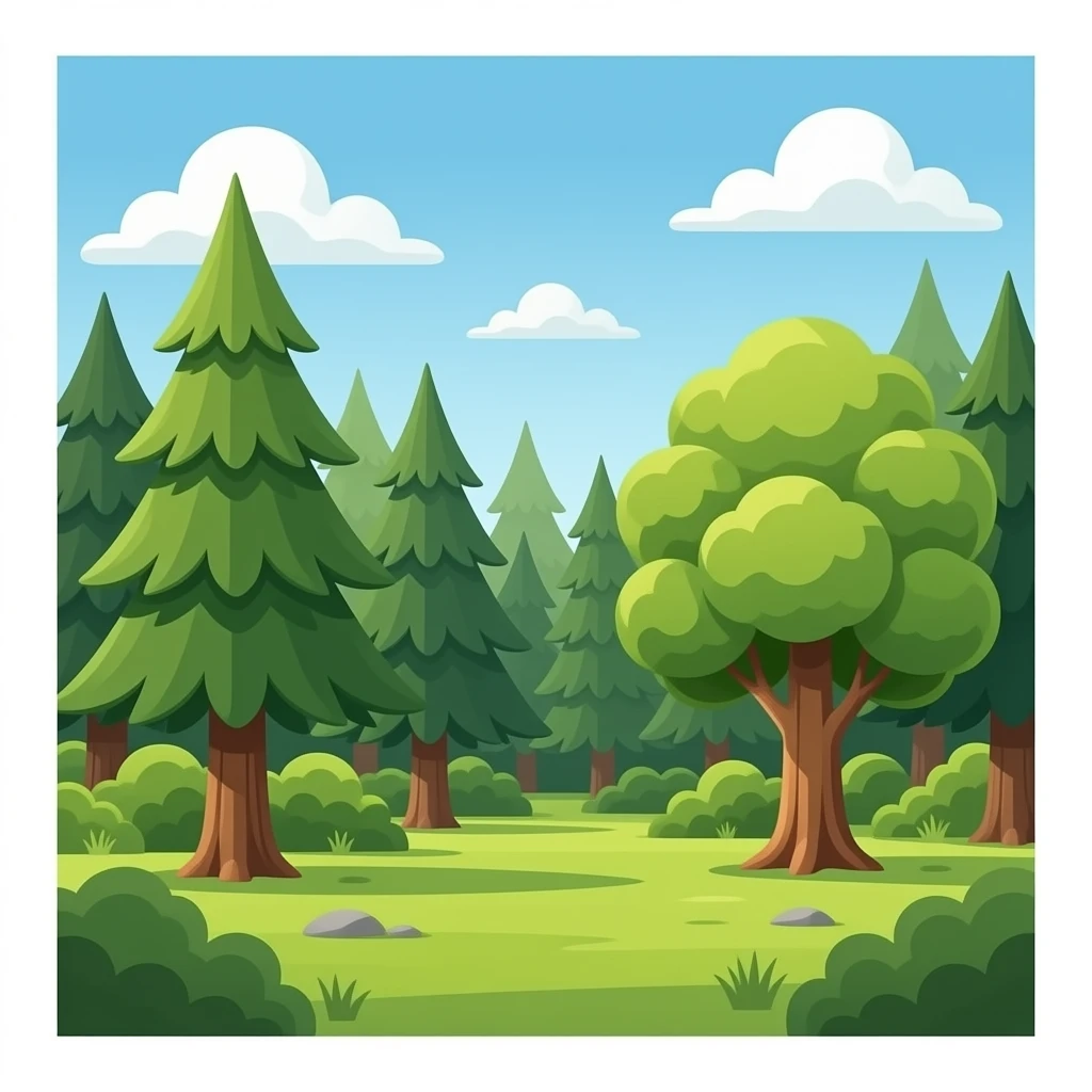 Brown tress forest emoji