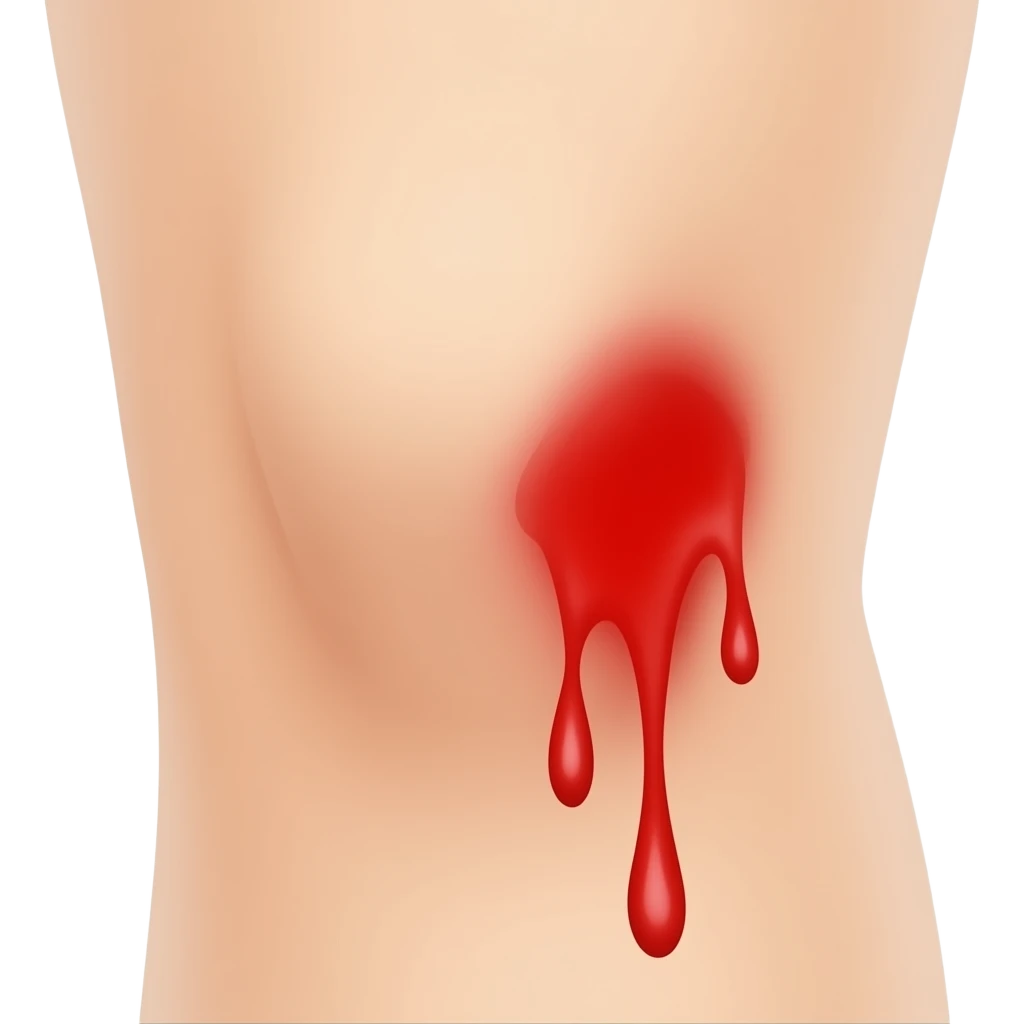 Knee bleeding emoji