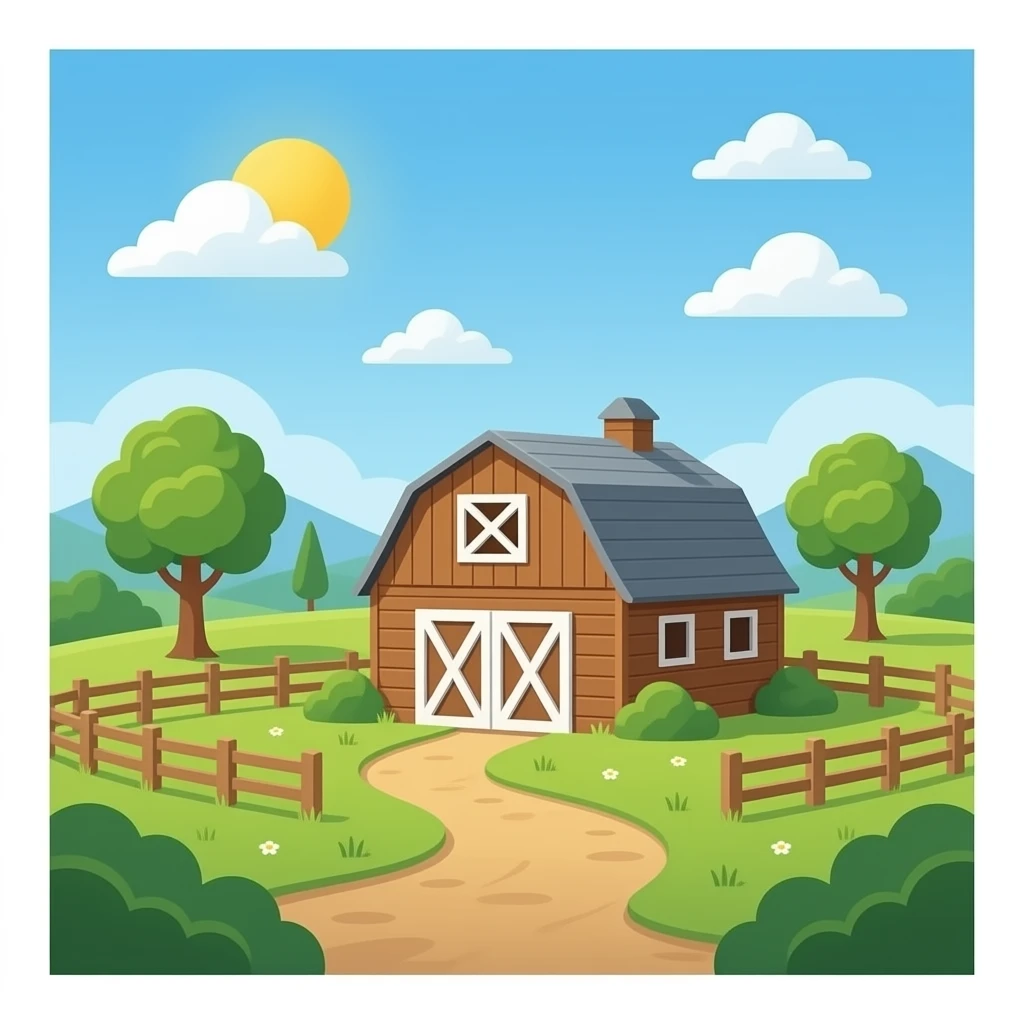 chicken barn emoji